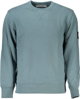 Monologo Badge Crew Sweater Heren blauw - XL