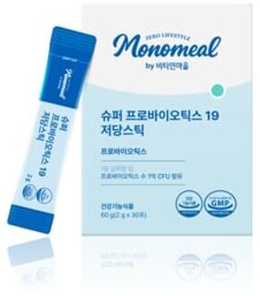 Monomeal Super Probiotics 19 Low Sugar Stick 2g x 30 sticks