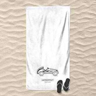 Monopoly Car Figure Beach Towel