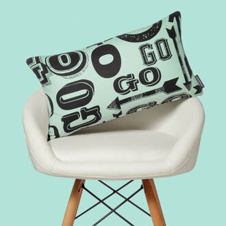 Monopoly Go! Letterpress Rectangular Cushion - 30x50cm - Soft Touch