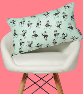 Monopoly Mr Monopoly Letterpress Rectangular Cushion - 30x50cm - Soft Touch