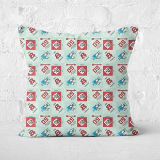 Monopoly Pattern Square Cushion - 50x50cm - Soft Touch