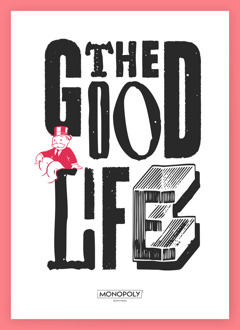 Monopoly The Good Life Art Print - A3 Meerdere kleuren