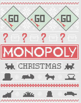 Monopoly Women's Christmas T-Shirt - Grey - 3XL