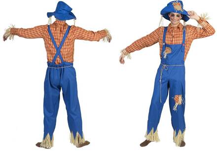 Monster & Griezel Kostuum | Vogelverschrikker Crowman Kostuum | Maat 48-50 | Halloween | Verkleedkleding