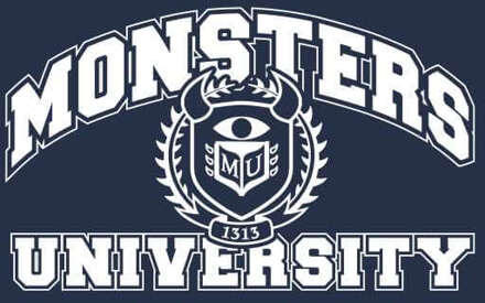 Monsters Inc. Monsters University Student Men's T-Shirt - Navy - L - Navy blauw