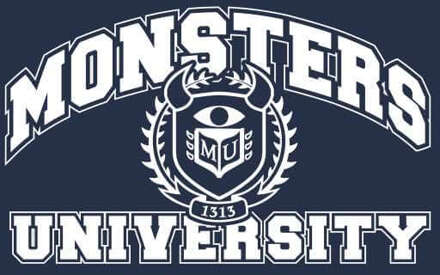 Monsters Inc. Monsters University Student Men's T-Shirt - Navy - S Blauw