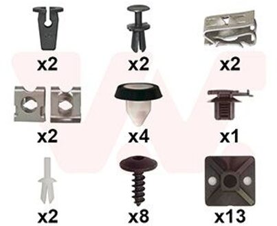 Montageset Achterbumper 4908793