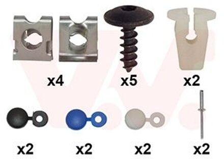 Montageset, bumper 4917793