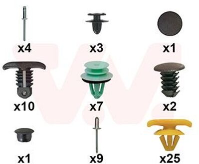 Montageset, deur 7622799