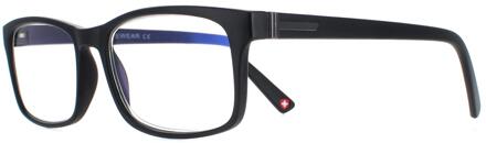 Montana BLF73 Mat Zwart Blauw Licht Blok Leesbril +2,00