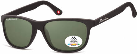 Montana by SGB zonnebril unisex zwart/groen (MP48)