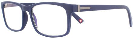 Montana Leesbril BLF73B Mat Blauw Lichtblok +1,00
