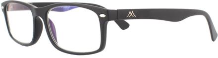 Montana Leesbril BLF83 Mat Zwart Blauw Licht Blok +3,50