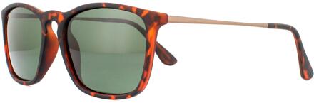 Montana MP34B- zonnebril-havana- vierkant metalen veren- polarizerend