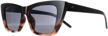 Montana MP64 A glanzend zwarte smoke gepolariseerde zonnebril - One Size