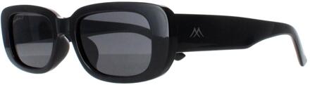 Montana MP65 glanzend zwarte smoke gepolariseerde zonnebril