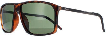 Montana MP9A mat schildpad g15 groen gepolariseerde zonnebril - maat Bruin