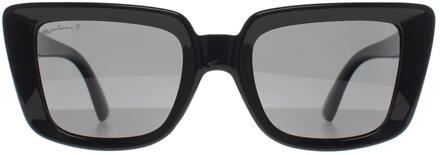 Montana Rechthoek Dames Glimmend Zwart Rook Gepolariseerd MP193 - maat