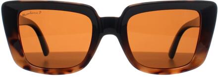 Montana Rechthoek Dames Glimmend Zwart Schildpad Bruin Gepolariseerd MP193 - One Size