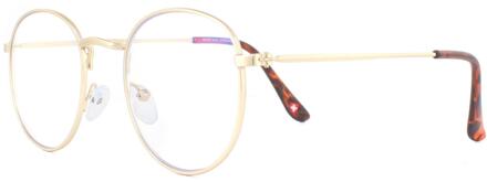 Montana Round Gold unisex dames bril frames - maat Goud
