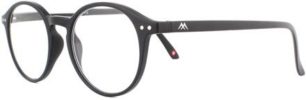 Montana Round Mat Black unisex dames bril frames Zwart