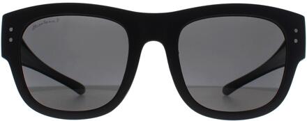 Montana Square Unisex Mat Zwart Rook Gepolariseerd FO7 Fit Over Bril Zonnebril - One Size