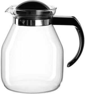 Montana Theepot Conten zwart 1,25L transparant