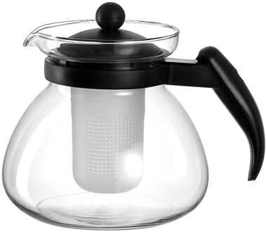 Montana Theepot Duo zwart 1,4L transparant
