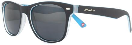 Montana Zonnebril Havana Unisex Wayfarer Zwart/blauw (mp10)