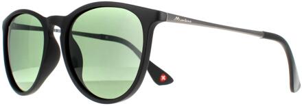 Montana Zonnebril Unisex Gepolariseerd Matzwart (Mp24a)