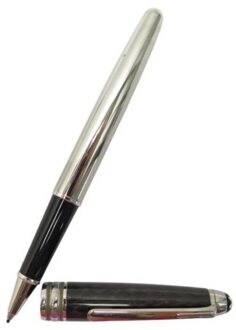 Montblanc rollerball, classique carbon steel, met carbon dop, kleur staal