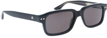 Montblanc Stijlvolle UV-beschermende zonnebril Montblanc , Black , Heren - 53 MM