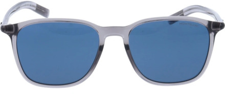 Montblanc Stijlvolle zonnebril met uniforme lenzen Montblanc , Gray , Heren - 53 MM
