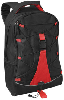 Monte lema rugzak met contrastdetail Rood - One size