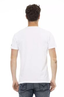 Montecarlo Grafische T-shirt Korte Mouwen Ronde Hals Wit