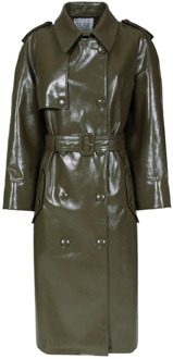 Montenapoleone Trench Coat MVP wardrobe , Green , Dames - M,S,Xs,2Xs