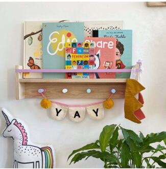 Montesorri Boekenplank Voor Kinderen Baby Kinderkamer Decor Boekenkast Dekor Eerste Klasse Grenen Hout doorzichtig