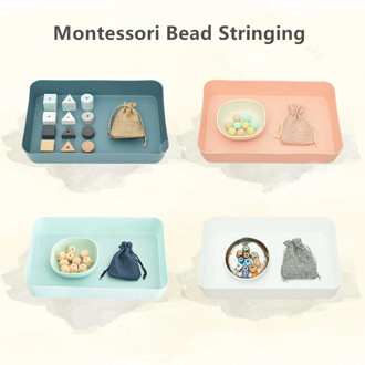 Montessori Bead Stringing Toys Hand-Eye Coordination Exercises Materials Preschool Early Educational Equipment