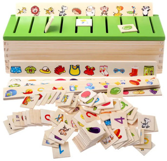 Montessori Early Educational Puzzles Toys Children Intelligence Learning Puzzle Wooden Creature 3D Kids Sorting Math Puzzle