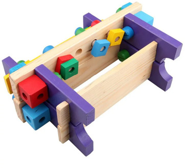 Montessori for kid Children's educational toys designer set of tools construction wooden toys gift for Boys shipping from Russia