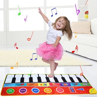 Montessori Toys Musical Mat with Animal Educational Toys for Kids Baby Piano Carpet Music Game Instrument Baby toy 1 to 2 years