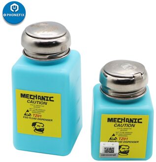 Monteur Esd Vloeistof Dispenser Plastic Druk Alcohol Fles Voor Solderen Reparatie Tools 180Ml Solvent Plastic Druk Alcohol Fles 100ML