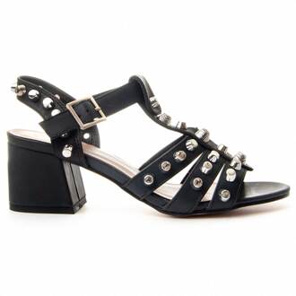 Montevida Heel Sandal Titan in Zwart - EU 36
