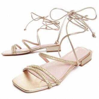 Montevida Platte Sandalen Sandsum In Goud - EU 39
