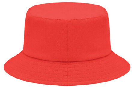 Monti zonnehoed van geborsteld katoen Rood - One size