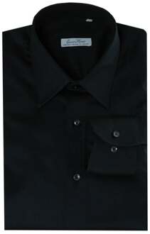 Monti zwart overhemd Aliseo SLIM FIT - 40