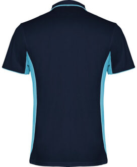Montmelo sportpoloshirt met korte mouwen voor volwassenen - maat L Blauw