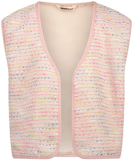 Moodstreet meisjes gilet Oud rose - 86-104