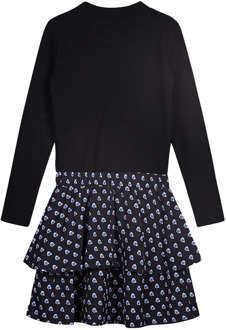 Moodstreet meisjes jurk Zwart - 86-92